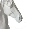 Genny Tabletop Horse Head Sculpture White Resin Statuette 19 Inch