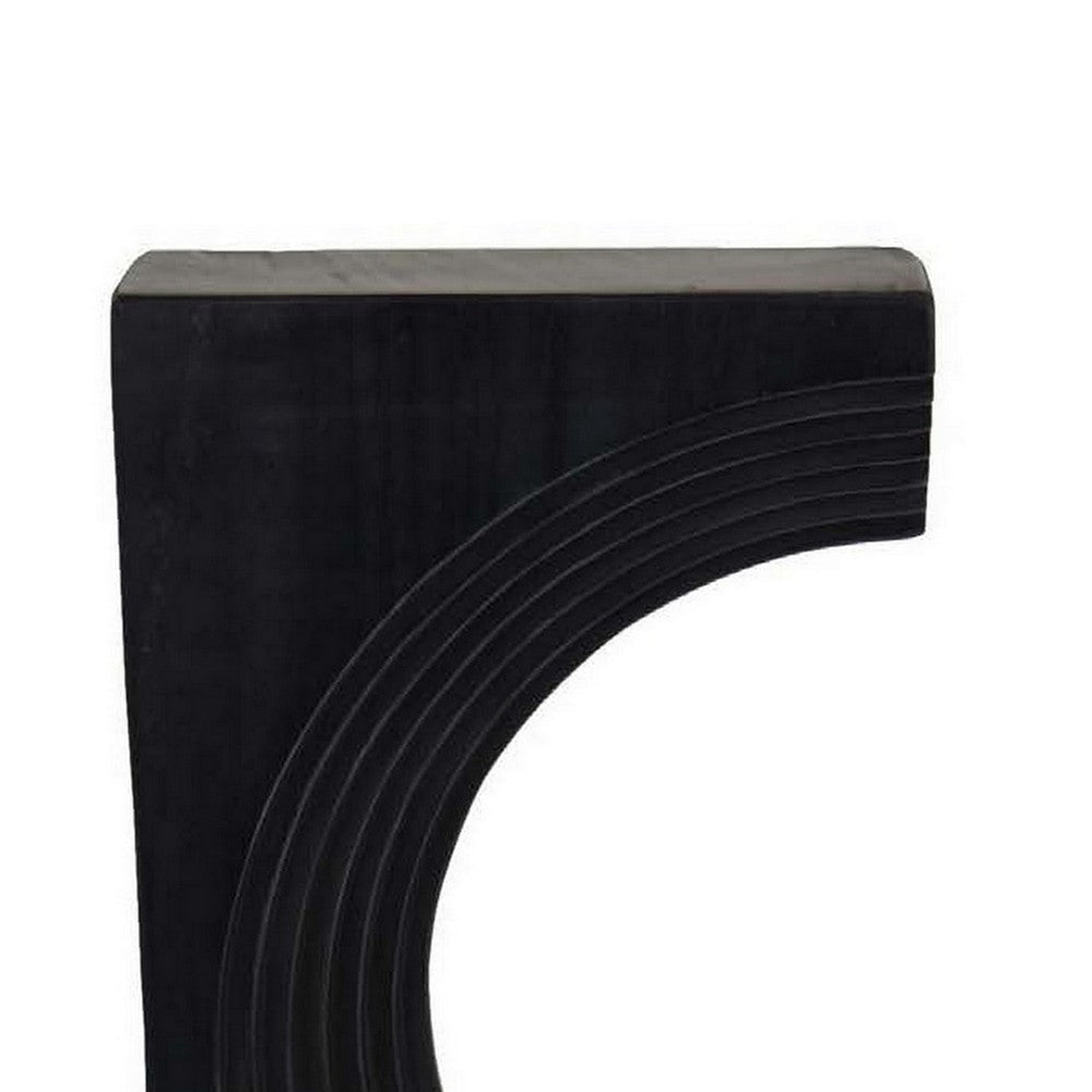 Keveny Tabletop Decor C Arch Sculpture Texture Black Marble 13 Inch