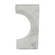 Keveny Tabletop Decor, C Arch Sculpture Texture White Marble, 13 Inch