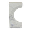 Keveny Tabletop Decor C Arch Sculpture Texture White Marble 13 Inch