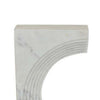 Keveny Tabletop Decor C Arch Sculpture Texture White Marble 13 Inch