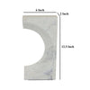 Keveny Tabletop Decor C Arch Sculpture Texture White Marble 13 Inch