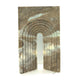 Keveny Tabletop Decor, Arch Sculpture Textured Brown Marble, 11 Inch