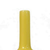 Remi Flower Vase Narrow Neck Yellow Ceramic w Floral Motifs 16 Inch