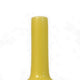 Remi Flower Vase Narrow Neck Yellow Ceramic w Floral Motifs 16 Inch