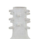 Enya Flower Vase Spiked Narrow Neck Brown White Ceramic 15 Inch