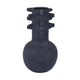 Enya Flower Vase 3D Spike Accent Narrow Neck Black Ceramic 15 Inch