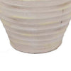 Zoya Flower Vase Home Accent Textured Ivory Ceramic Pot 12 Inch