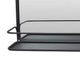 Feno Decorative Wall Mirror 30 Inch Landscape Black Metal Frame BM331359