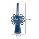 Kary Flower Vase Unique 3D Aesthetic Narrow 23 Inch Blue Ceramic