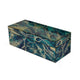 Dory Decorative Box Set of 2 Green Blue Faux Marble Accent Glass
