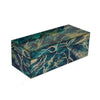 Dory Decorative Box Set of 2 Green Blue Faux Marble Accent Glass