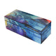 Dory Decorative Box Set of 2 Blue Gold Faux Agate Stone Accent Glass