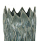 Esen Decorative Vase Abstract Wave Design 22 Inch Green Ceramic
