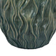 Esen Decorative Vase Abstract Wave Design 14 Inch Green Ceramic