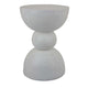 Accent Plant Stand table 20 Inch Hourglass Design Classic White Resin BM331407