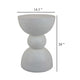 Accent Plant Stand table 20 Inch Hourglass Design Classic White Resin BM331407