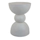 Accent Plant Stand table, 20 Inch Hourglass Design Classic White Resin