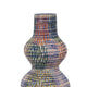 Decorative Accent Vase 3 Rounded Accents 22 Inch Multicolor Ceramic BM331417