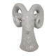 Accent Tabletop Decor Strong Ram Head Design White Ceramic 14 Inch BM331431