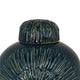 Accent Flower Vase w Lid Rich Textured Deep Blue Ceramic 13 Inch BM331435