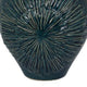 Accent Flower Vase w Lid Rich Textured Deep Blue Ceramic 13 Inch BM331435
