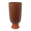 Decorative Vase 15 Inch Tall Modern Accent PIece Brown Ceramic BM331464