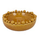 Saul Decorative Bowl 16 Inch Yellow Ceramic Body Bubble Design Edges