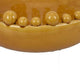 Saul Decorative Bowl 16 Inch Yellow Ceramic Body Bubble Design Edges