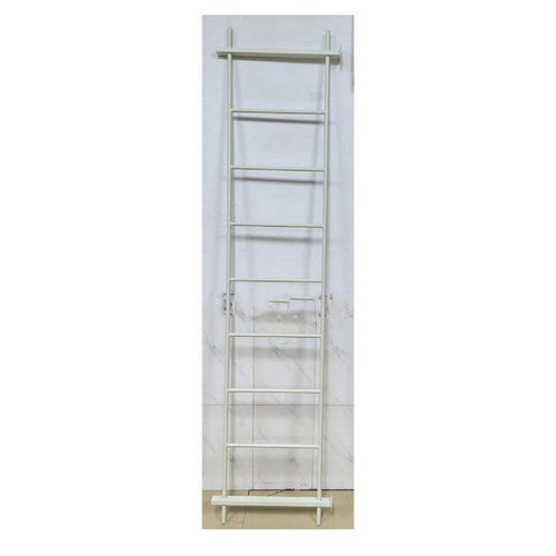 Plant Display Stand, 87 Inch 7 Tier Ladder Design, White Metal Body
