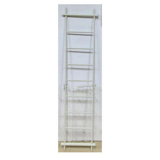 Plant Display Stand, 87 Inch 7 Tier Ladder Design, White Metal Body