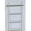 Plant Display Stand 87 Inch 7 Tier Ladder Design White Metal Body BM331474