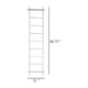 Plant Display Stand 87 Inch 7 Tier Ladder Design White Metal Body BM331474