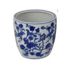 Garden Planter Set of 3 Classical Ceramic Blue White Floral Pattern