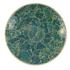 Qwin Decorative Wall Platter 24 Inch Glass Mosaic Pattern in Green