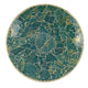 Qwin Decorative Wall Platter 24 Inch Glass Mosaic Pattern in Green