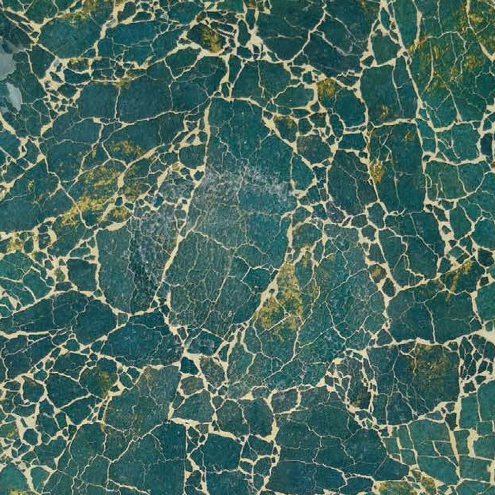 Qwin Decorative Wall Platter 24 Inch Glass Mosaic Pattern in Green