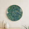 Qwin Decorative Wall Platter, 24 Inch Glass Mosaic Pattern in Green