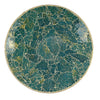Qwin Decorative Wall Platter, 24 Inch Glass Mosaic Pattern in Green