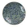 Qwin Decorative Wall Platter, 24 Inch Blue Broken Glass Mosaic Pattern