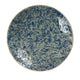 Qwin Decorative Wall Platter, 24 Inch Blue Broken Glass Mosaic Pattern
