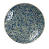 Qwin Decorative Wall Platter 24 Inch Blue Broken Glass Mosaic Pattern