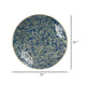 Qwin Decorative Wall Platter 24 Inch Blue Broken Glass Mosaic Pattern
