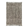 Ivy Accent Throw Blanket, Black Woven Cotton Extra Soft Viscose Fabric