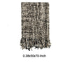 Ivy Accent Throw Blanket, Black Woven Cotton Extra Soft Viscose Fabric