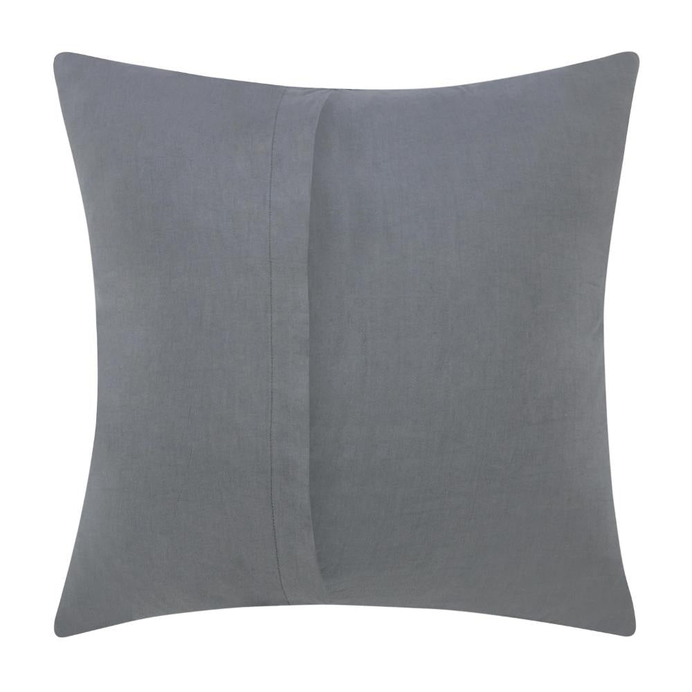 Cae Square Euro Pillow Sham Blue Cotton Belgian Flax Linen 26 Inch BM331492