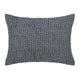 Cae Standard Pillow Sham, Blue Cotton, Belgian Flax Linen, 20x26