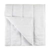 Rawi King Size Quilt White Sustainable Ramie Cotton Channel Stitched BM331496