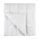 Rawi King Size Quilt White Sustainable Ramie Cotton Channel Stitched BM331496