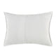 Rawi Standard Pillow Sham Channel Stitch White Ramie Cotton 20x26